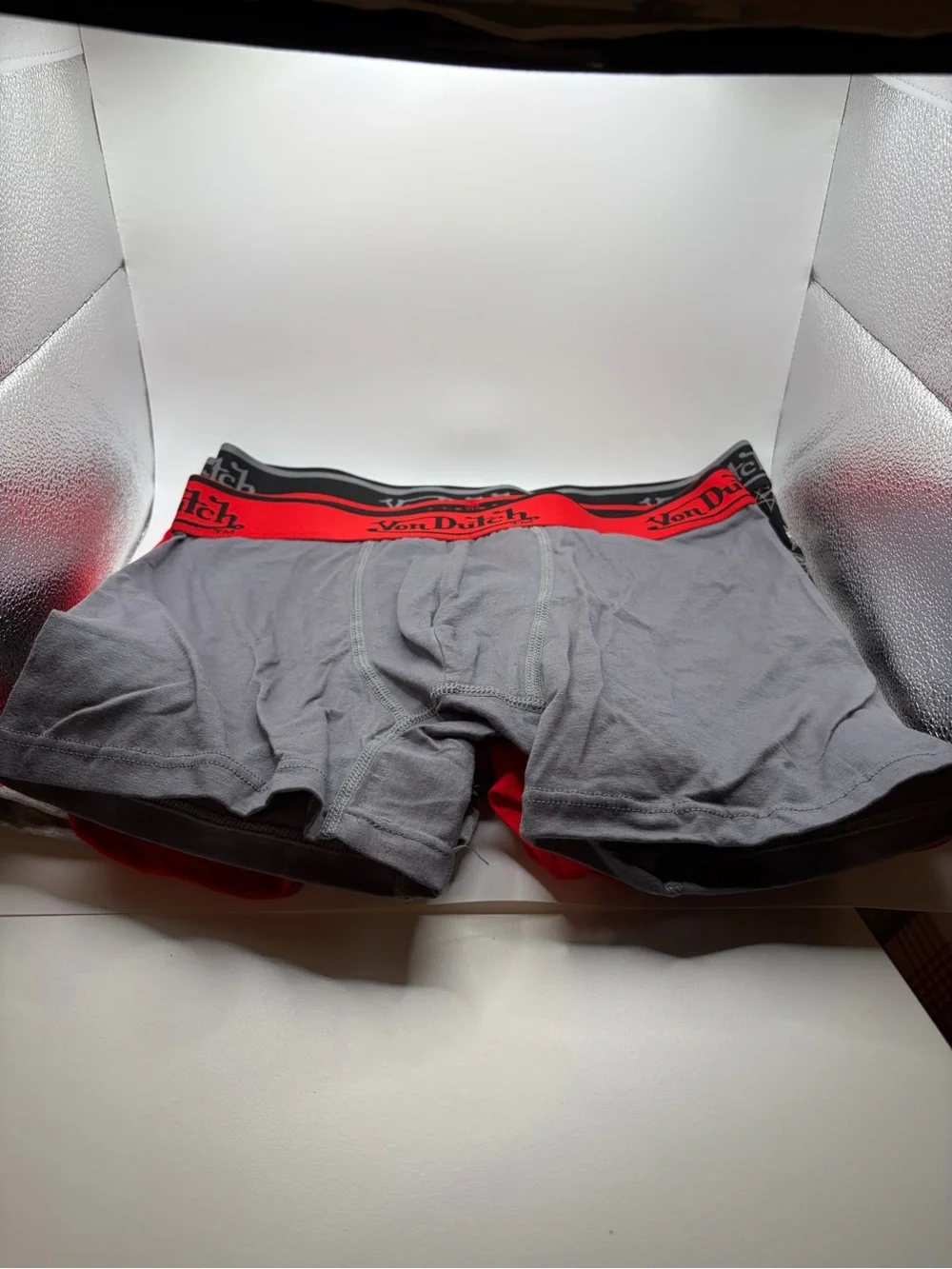 New Von Dutch Men's Cotton Briefs - Red, Black & Gray 4 pair size S